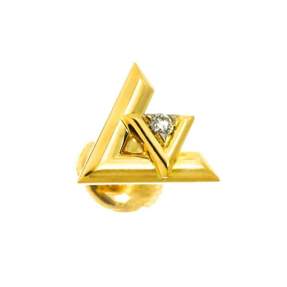 LOUIS VUITTON 18k Yellow Diamond Earrings - Picture 2 of 9